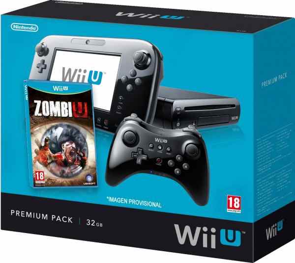 Consola Wii U Negra 32 Gb   Zombi U
